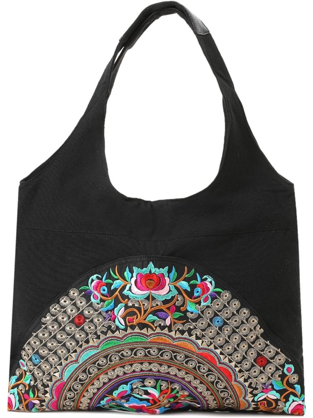 Tote Handbags for Women Large Embroidered Canvas Shoulder Bag Daily Bag